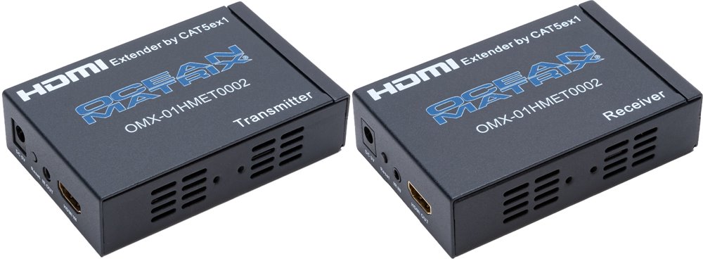 Ocean Matrix OMX-01HMET0002 Extender - HDMI Over Single CAT5e/6/7 with IR - 328 Feet